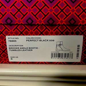 Tory Burch black ankle booties size 8